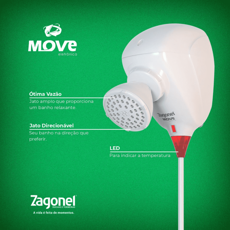 chuveiro zagonel ducha move inverno frio banho quente chuveiro promocao resistencia