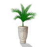 vaso face homem 36 planta decoracao jardim